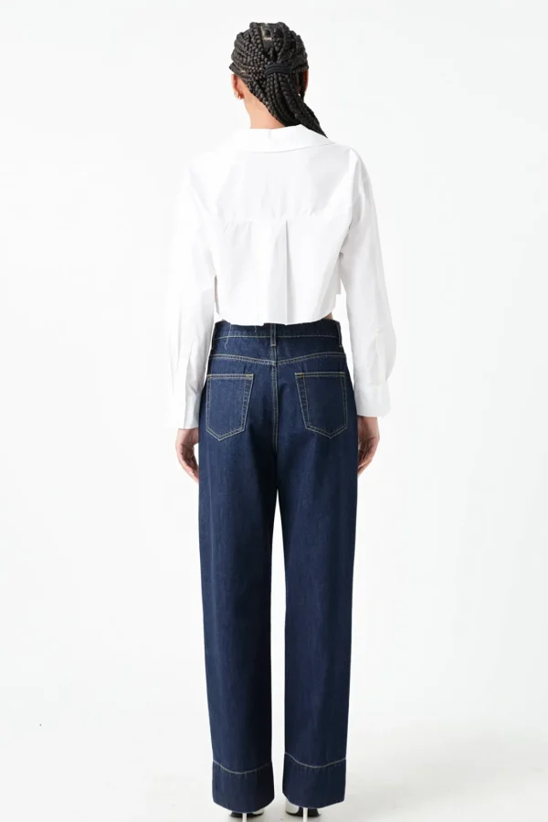 GREY LAB Shirts & Blouses | Tops*- Raw Edge Cropped Shirts