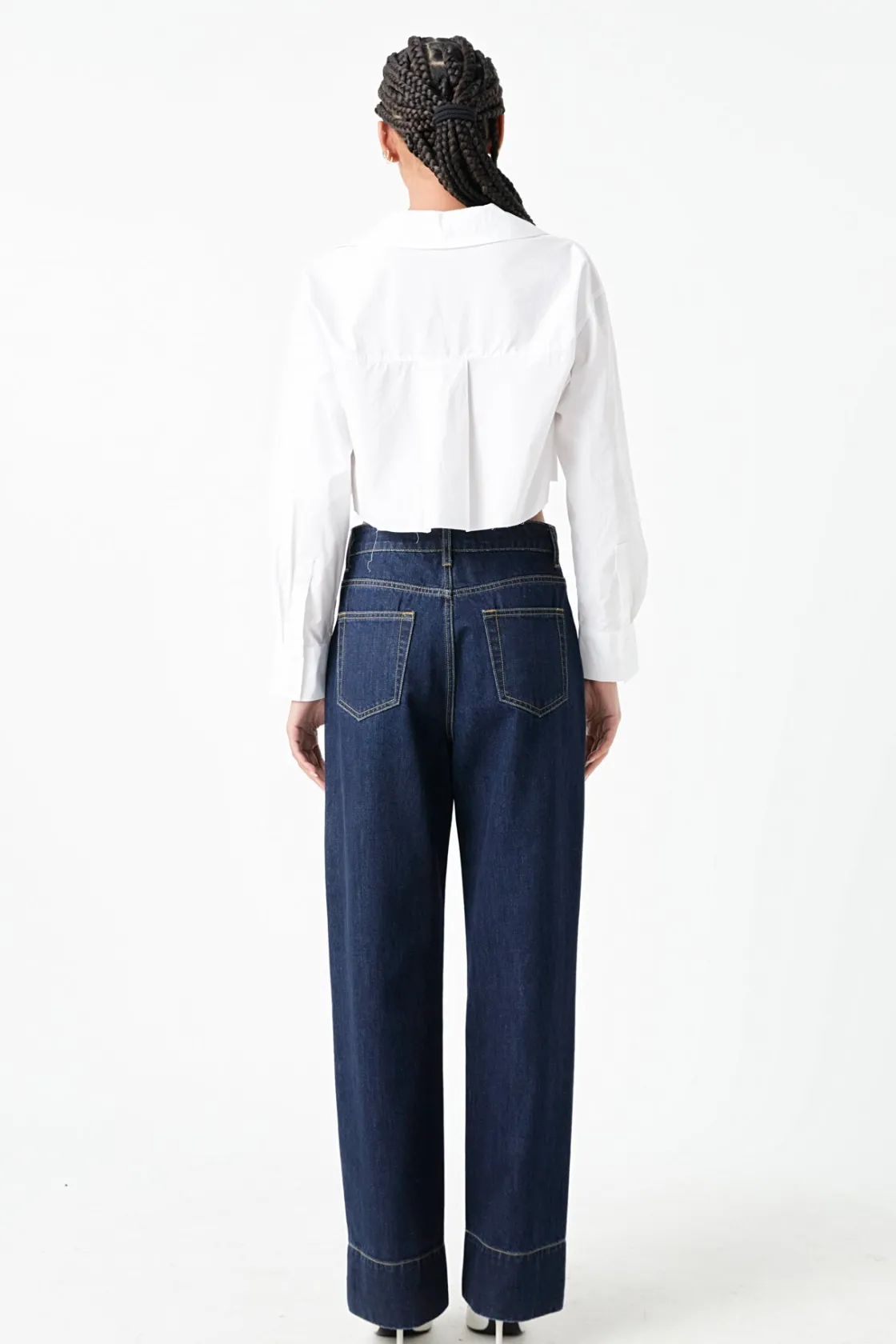 grey_lab__raw_edge_croppe_3.webp GREY LAB Shirts & Blouses | Tops*- Raw Edge Cropped Shirts