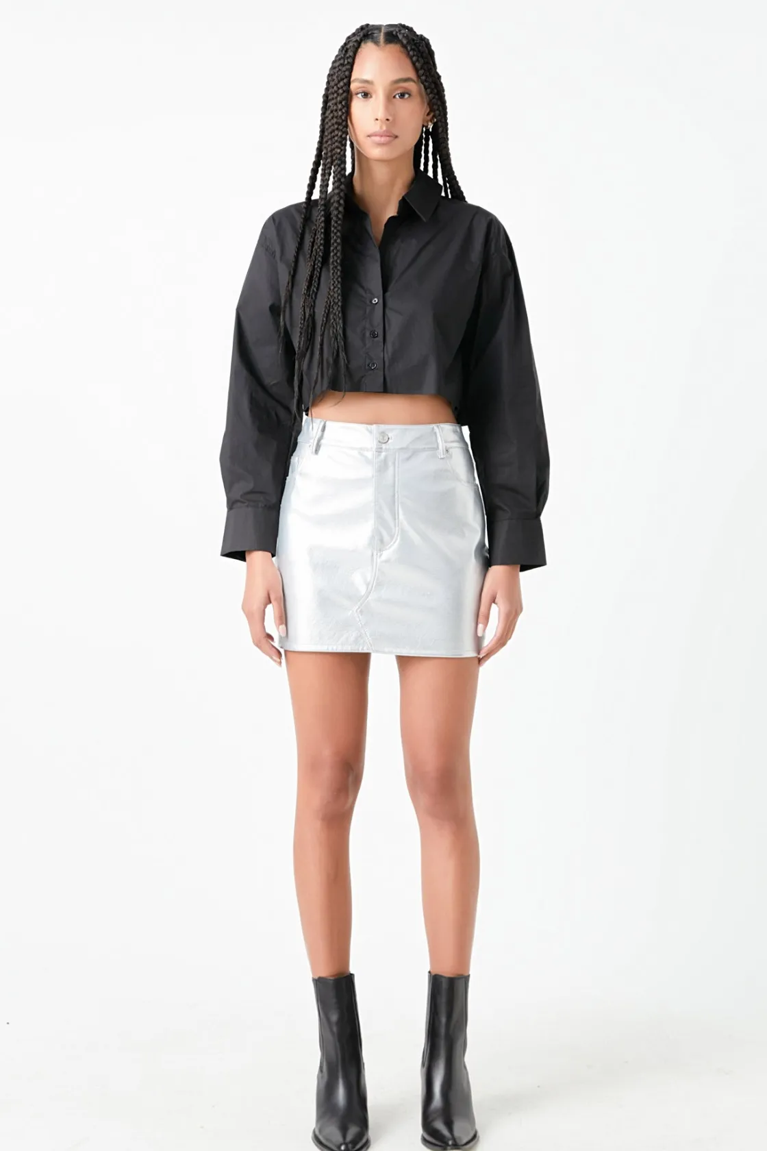 grey_lab__raw_edge_croppe_5.webp GREY LAB Shirts & Blouses | Tops*- Raw Edge Cropped Shirts