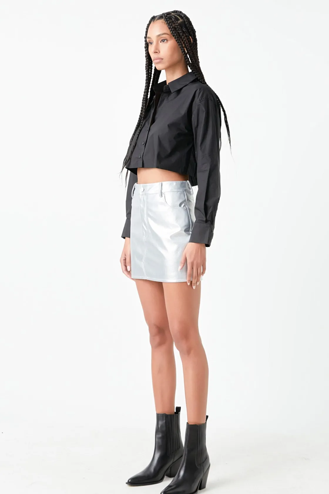 grey_lab__raw_edge_croppe_7.webp GREY LAB Shirts & Blouses | Tops*- Raw Edge Cropped Shirts
