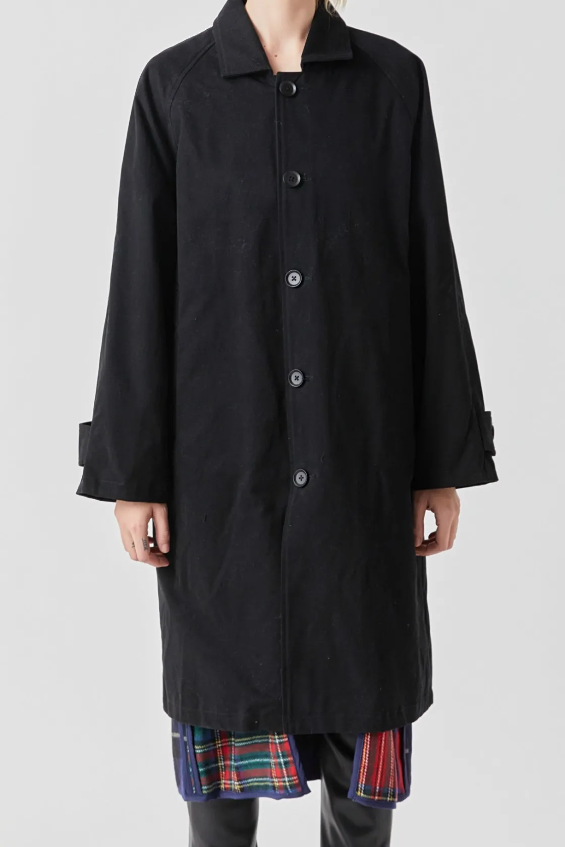 grey_lab__reversible_chec_1.webp GREY LAB Jackets & Coats | Tops*- Reversible Check Long Coat MULTI