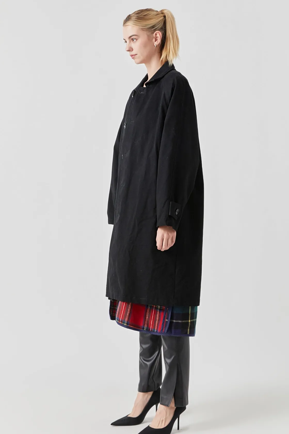grey_lab__reversible_chec_2.webp GREY LAB Jackets & Coats | Tops*- Reversible Check Long Coat MULTI