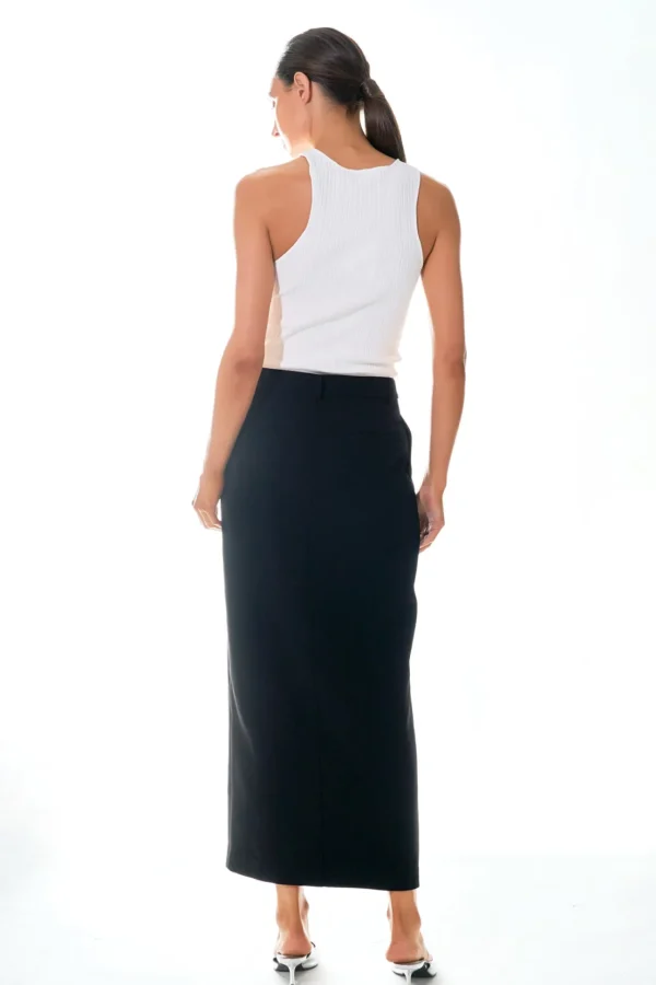 GREY LAB Tops*- Ribbed Racer Back Slick Tank