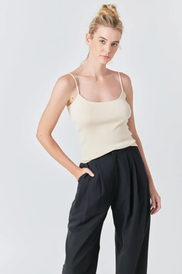 GREY LAB Sweaters & Knits | Tops*- Round Hem Knit Tank Top
