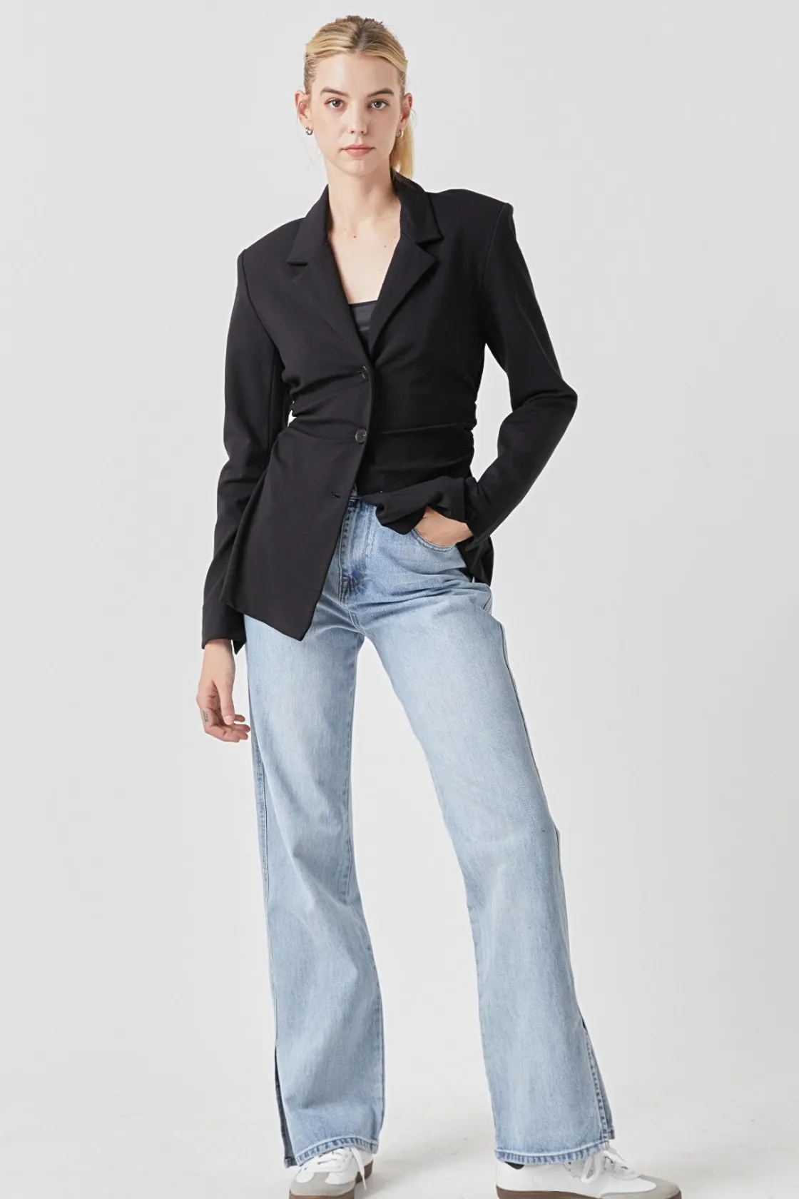 grey_lab__ruched_blazer_6.webp GREY LAB Blazers | Tops*- Ruched Blazer
