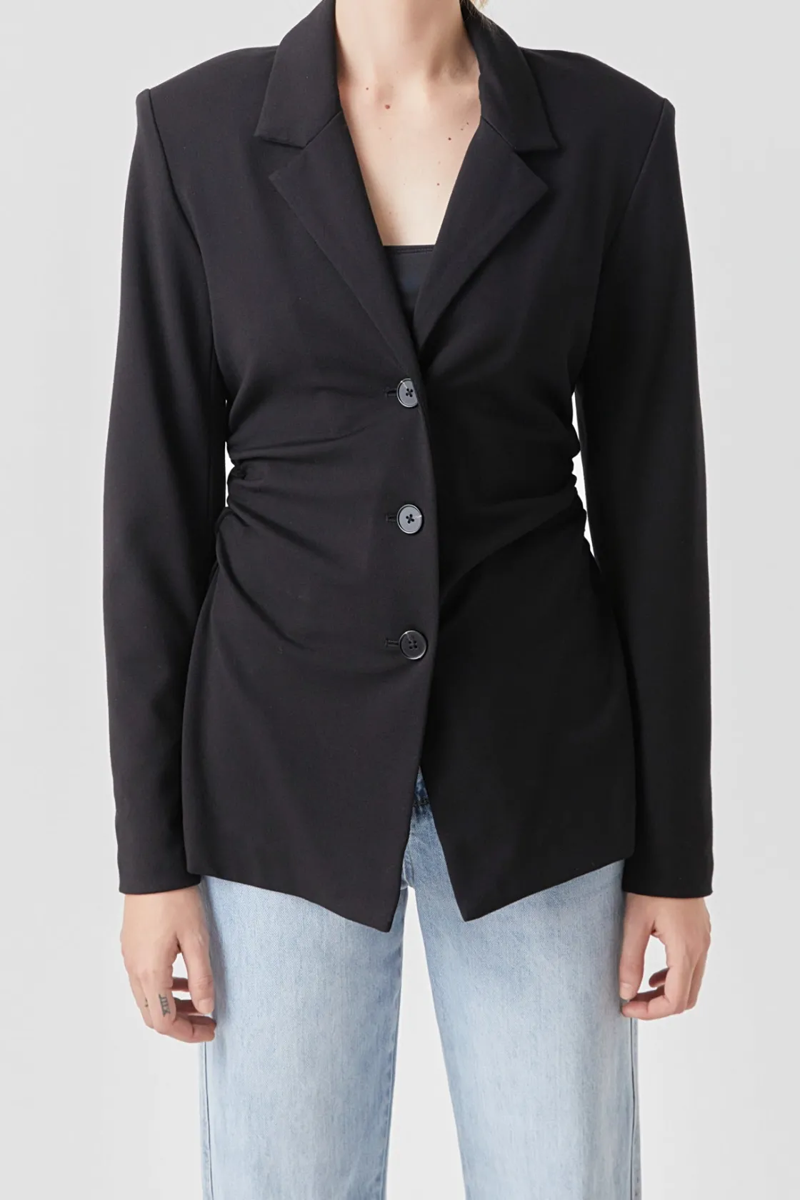 grey_lab__ruched_blazer_7.webp GREY LAB Blazers | Tops*- Ruched Blazer