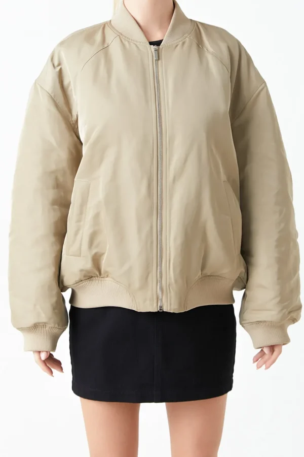 GREY LAB Jackets & Coats | Tops*- Ruched Bomber Jacket