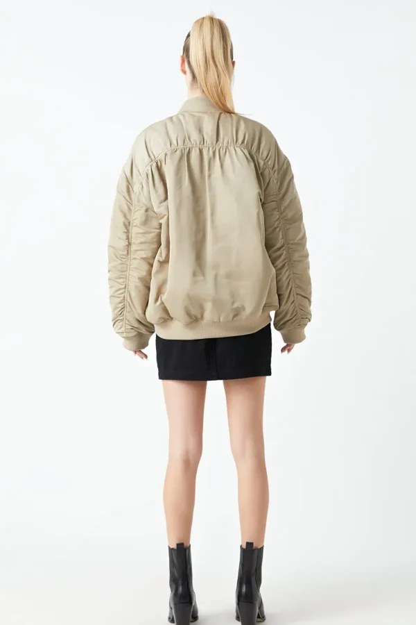 GREY LAB Jackets & Coats | Tops*- Ruched Bomber Jacket