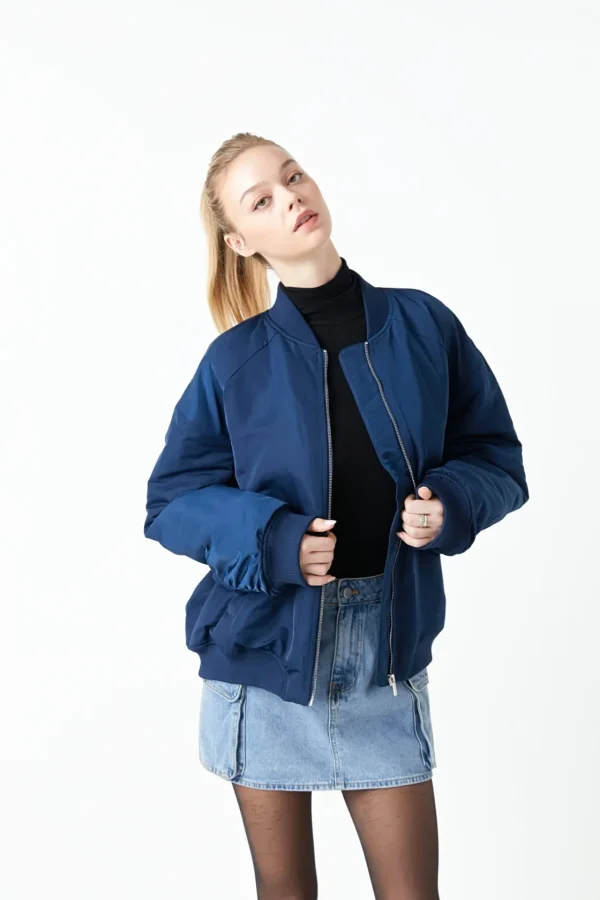 GREY LAB Jackets & Coats | Tops*- Ruched Bomber Jacket