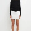 GREY LAB Sweaters & Knits | Tops*- Ruched Side Knit Top BLACK