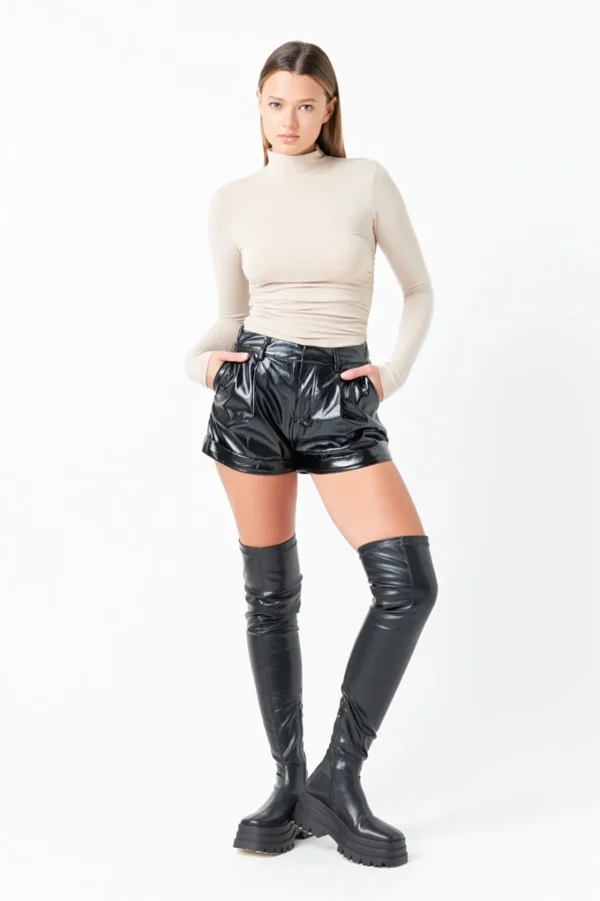 GREY LAB Tops*- Ruched Turtleneck Top