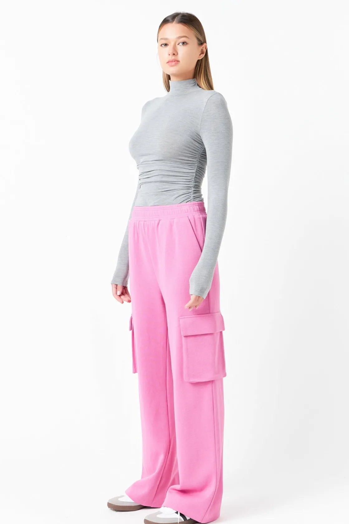 grey_lab__ruched_turtlene_12.webp GREY LAB Tops*- Ruched Turtleneck Top