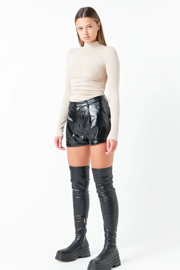 GREY LAB Tops*- Ruched Turtleneck Top