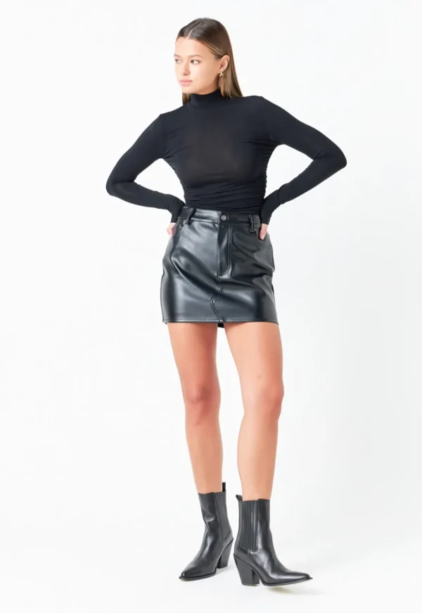 GREY LAB Tops*- Ruched Turtleneck Top