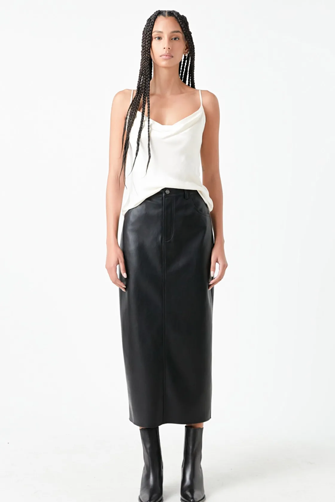 grey_lab__satin_cowl_neck_4.webp GREY LAB Matching Sets | Tops*- Satin Cowl Neck Top