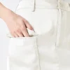 GREY LAB Matching Sets | Skirts*- Satin Pocket Mini Skirt IVORY