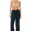 GREY LAB Tops*- Scrunchie Bandeau Top KHAKI