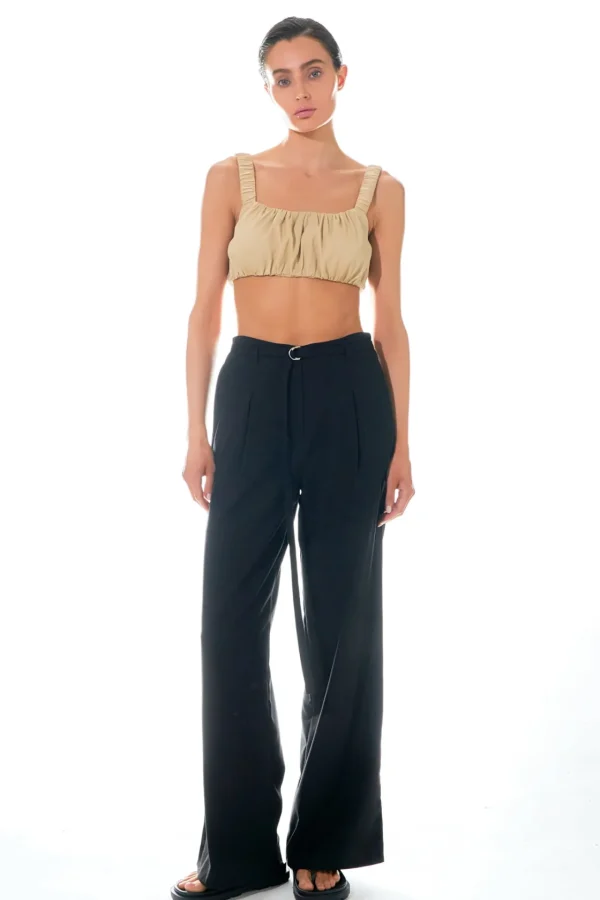 GREY LAB Tops*- Scrunchie Bandeau Top KHAKI