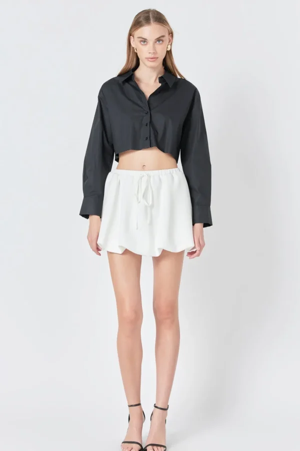 GREY LAB Skirts | Tops*- Scuba Balloon Mini Skirt