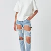 GREY LAB Tops*- Scuba Oversized Sweatshirt OFFWHITE