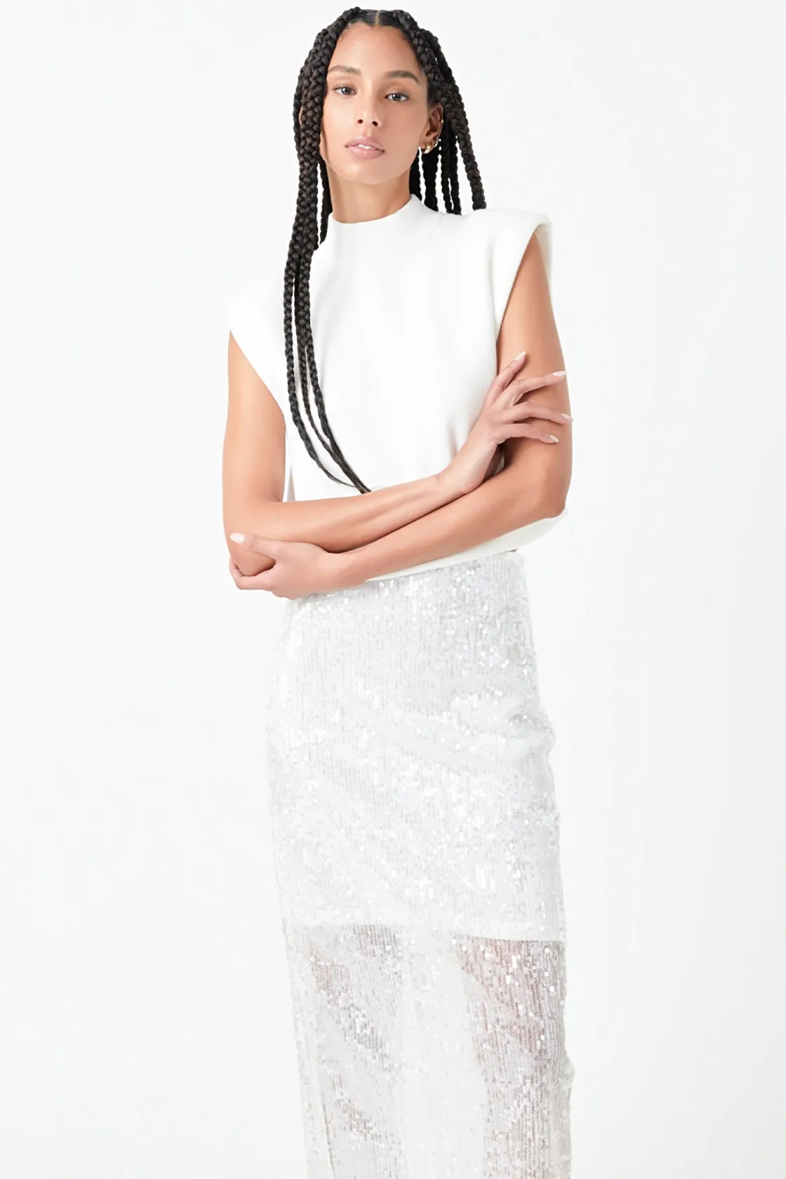 grey_lab__sequin_back_sli_3.webp GREY LAB Matching Sets | Skirts*- Sequin Back Slit Maxi Skirt