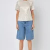 GREY LAB Tops*- Sequin Open Back Top
