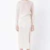 GREY LAB Matching Sets | Tops*- Sequin Sheer Top NUDEPINK