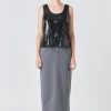 GREY LAB Tops*- Sequin Sleeveless Top BLACK