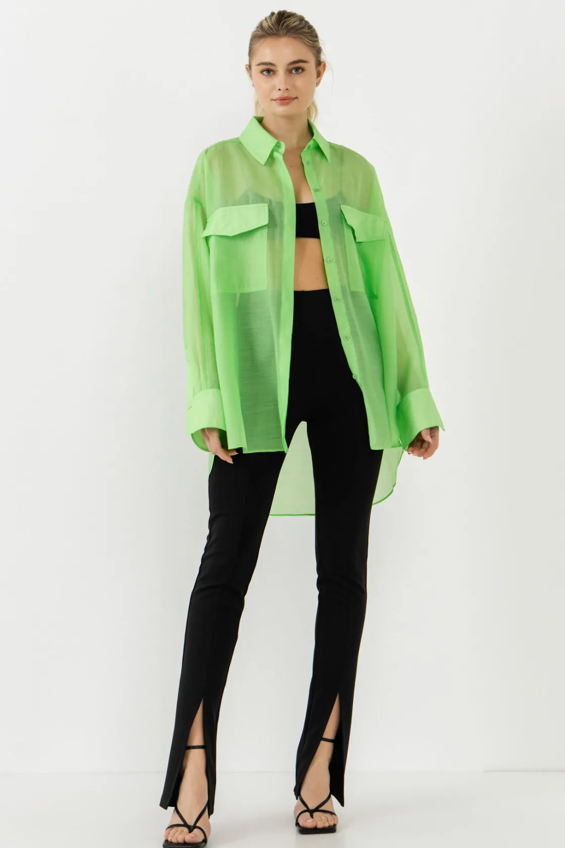 grey_lab__sheer_overshirt_10.webp GREY LAB Shirts & Blouses | Tops*- Sheer Overshirt