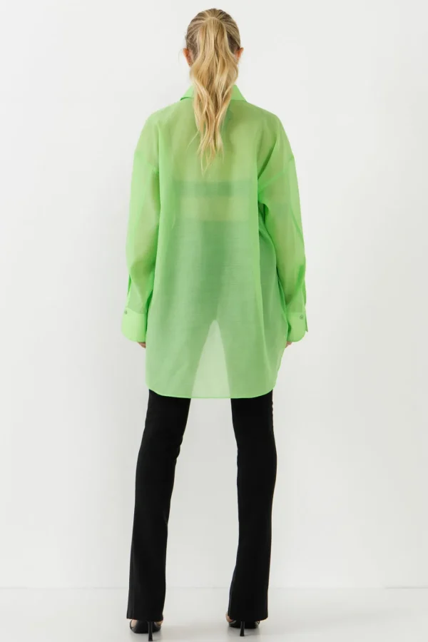 GREY LAB Shirts & Blouses | Tops*- Sheer Overshirt