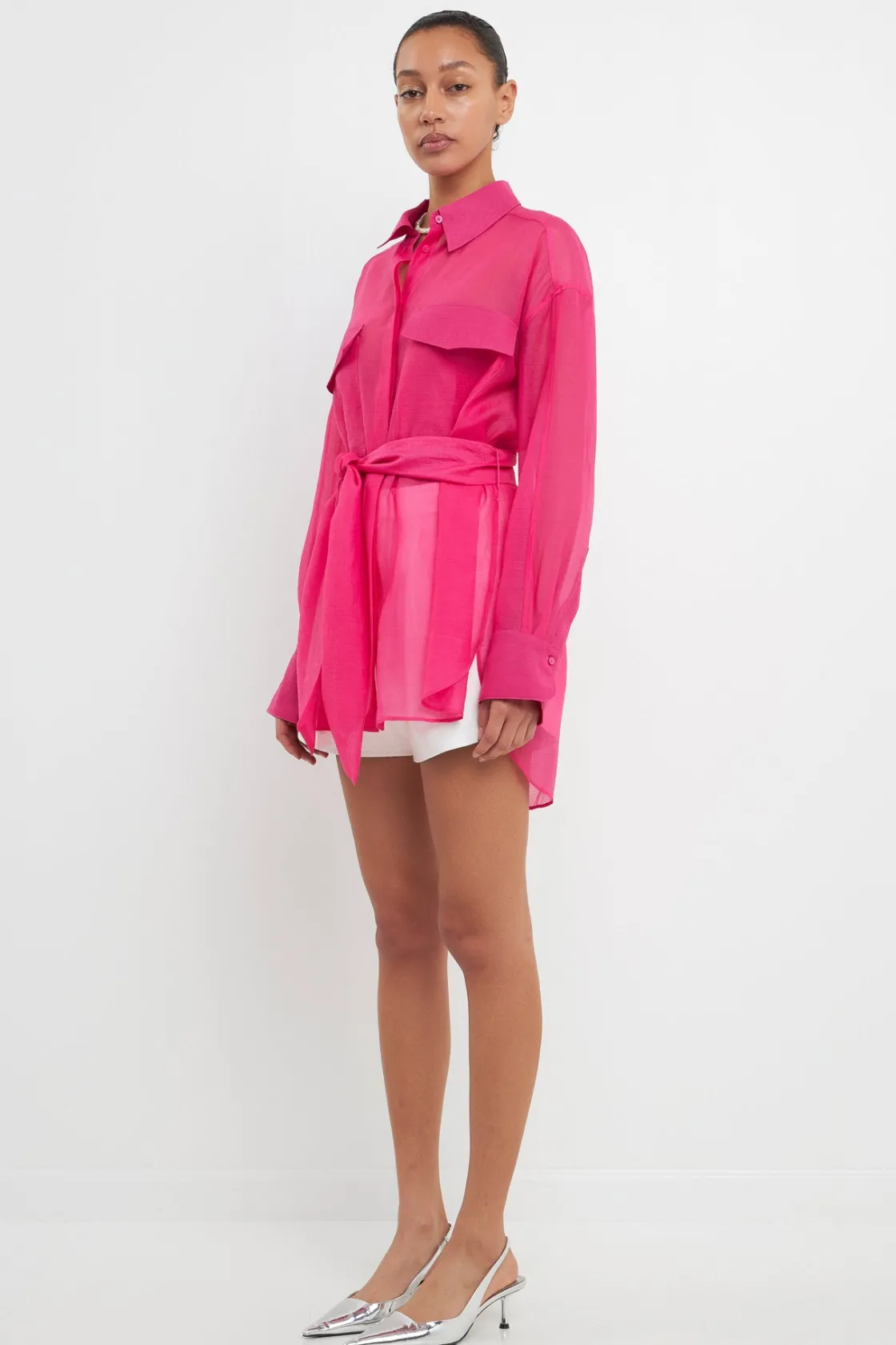 grey_lab__sheer_overshirt_2.webp GREY LAB Shirts & Blouses | Tops*- Sheer Overshirt