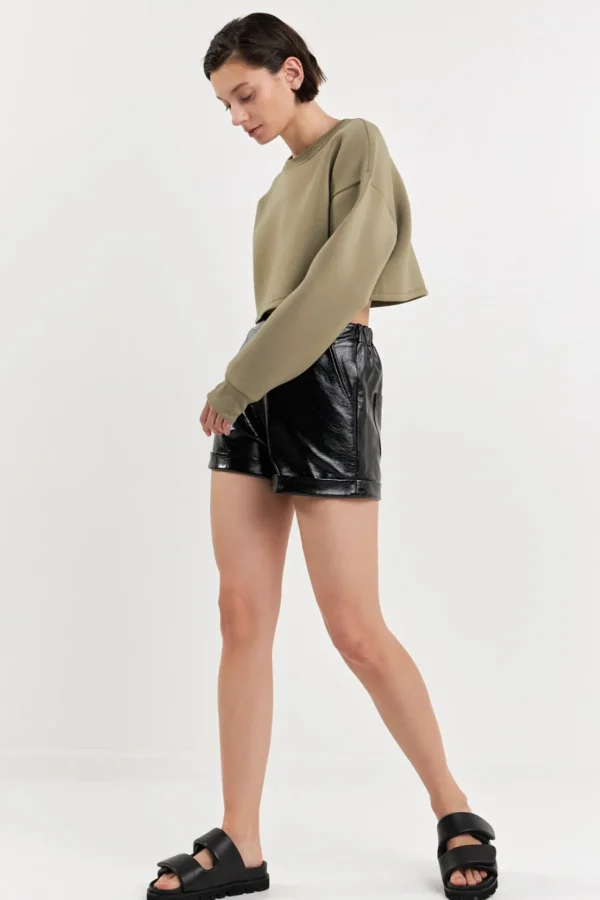 GREY LAB Shorts & Skorts | Tops*- Shiny PU Shorts