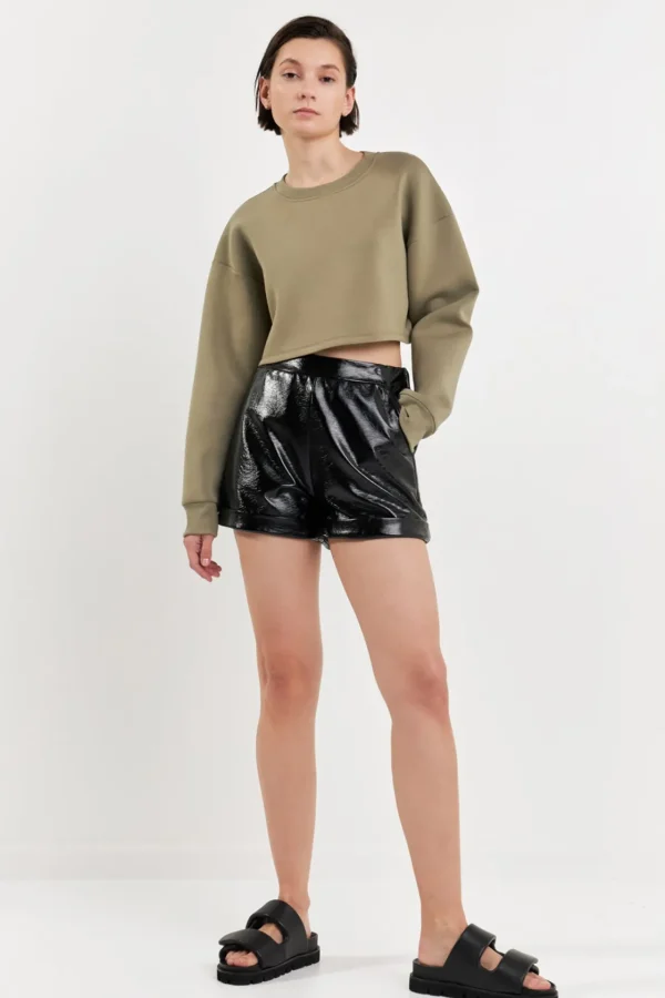 GREY LAB Shorts & Skorts | Tops*- Shiny PU Shorts