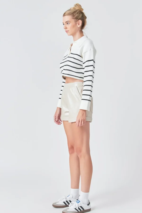GREY LAB Shorts & Skorts | Tops*- Shiny PU Shorts