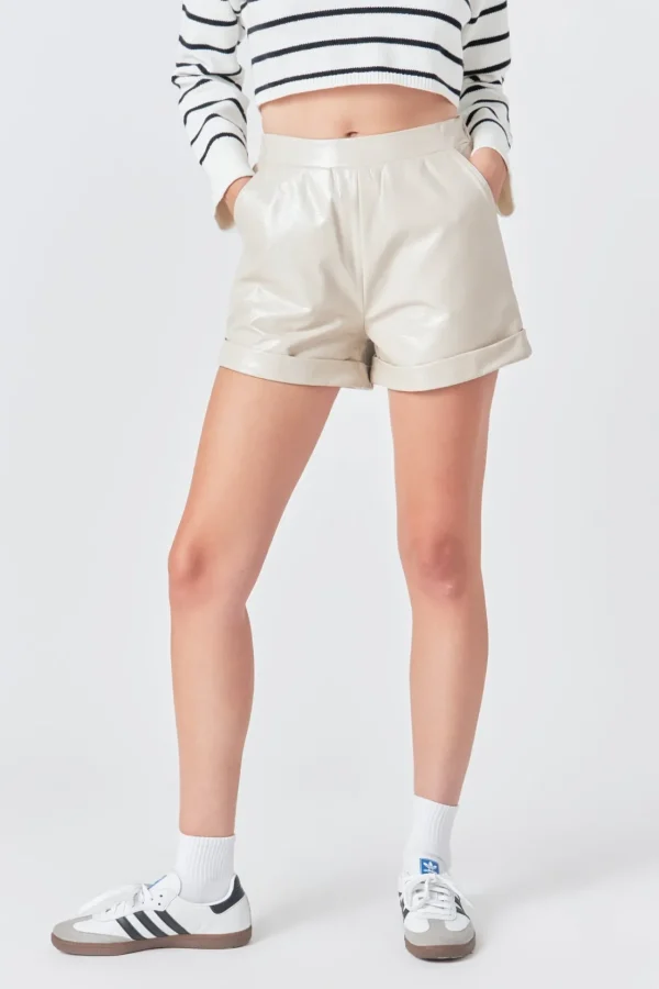 GREY LAB Shorts & Skorts | Tops*- Shiny PU Shorts