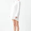 GREY LAB White Dresses | Tops*- Shirt Mini Dress WHITE