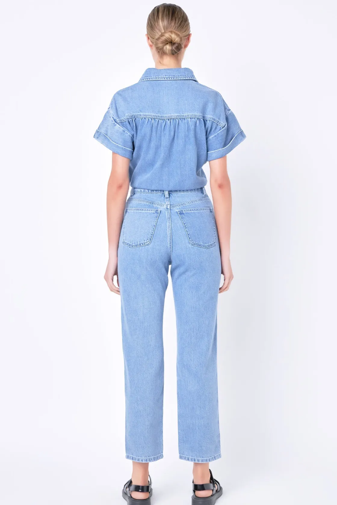 grey_lab__short_sleeve_de_4.webp GREY LAB Denim*- Short Sleeve Denim Jumpsuit BLUE
