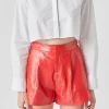 GREY LAB Shirts & Blouses | Tops*- Shoulder Pad Cropped Shirt WHITE