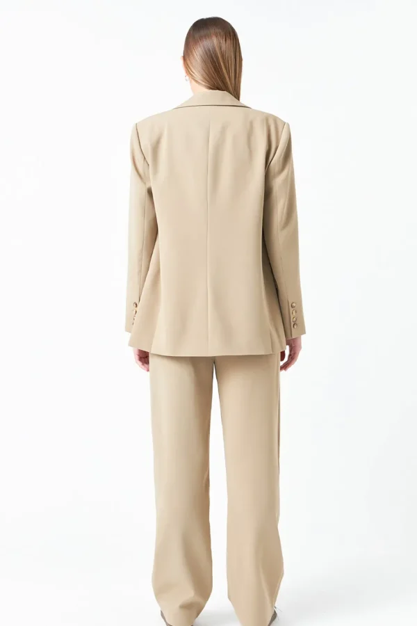 GREY LAB Matching Sets | Blazers*- Single Breasted Oversized Blazer KHAKI