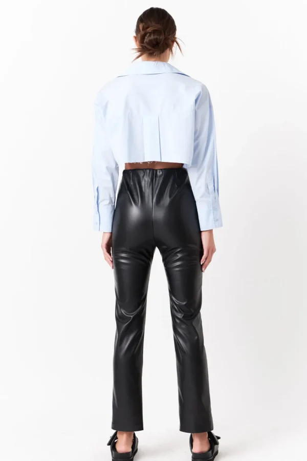 GREY LAB Pants | Tops*- Slit Detail Leggings BLACK