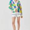 GREY LAB Sweaters & Knits | Tops*- Smiley Colorblock Knit Cardigan MULTI