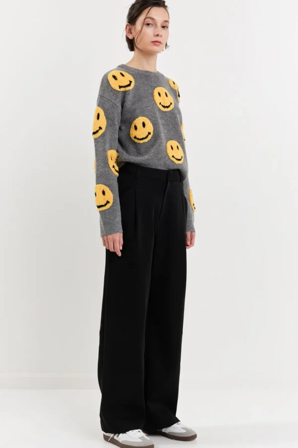 GREY LAB Sweaters & Knits | Tops*- Smiley Face Sweater