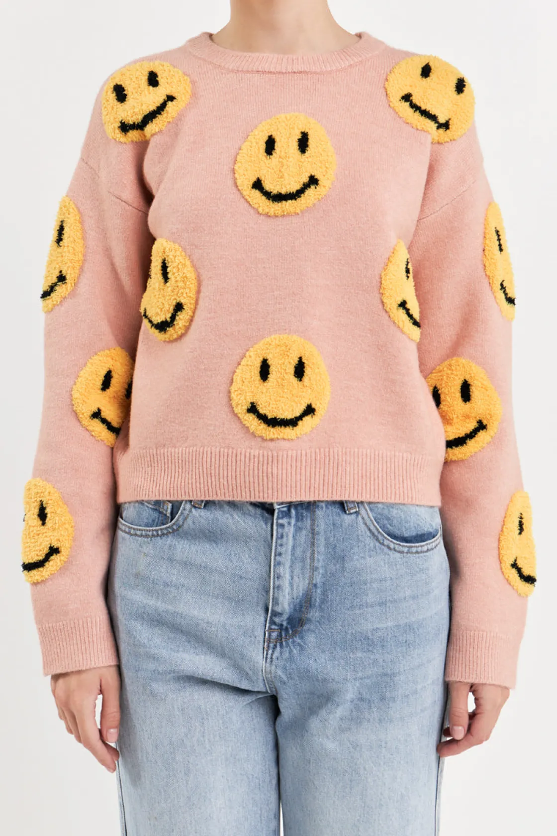 grey_lab__smiley_face_swe_6.webp GREY LAB Sweaters & Knits | Tops*- Smiley Face Sweater