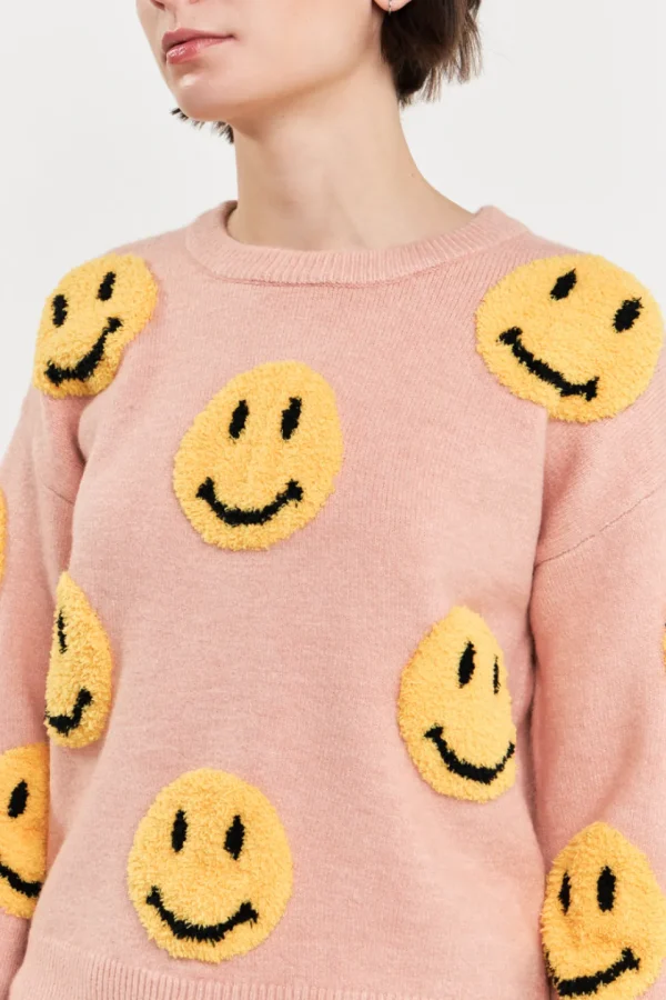 GREY LAB Sweaters & Knits | Tops*- Smiley Face Sweater