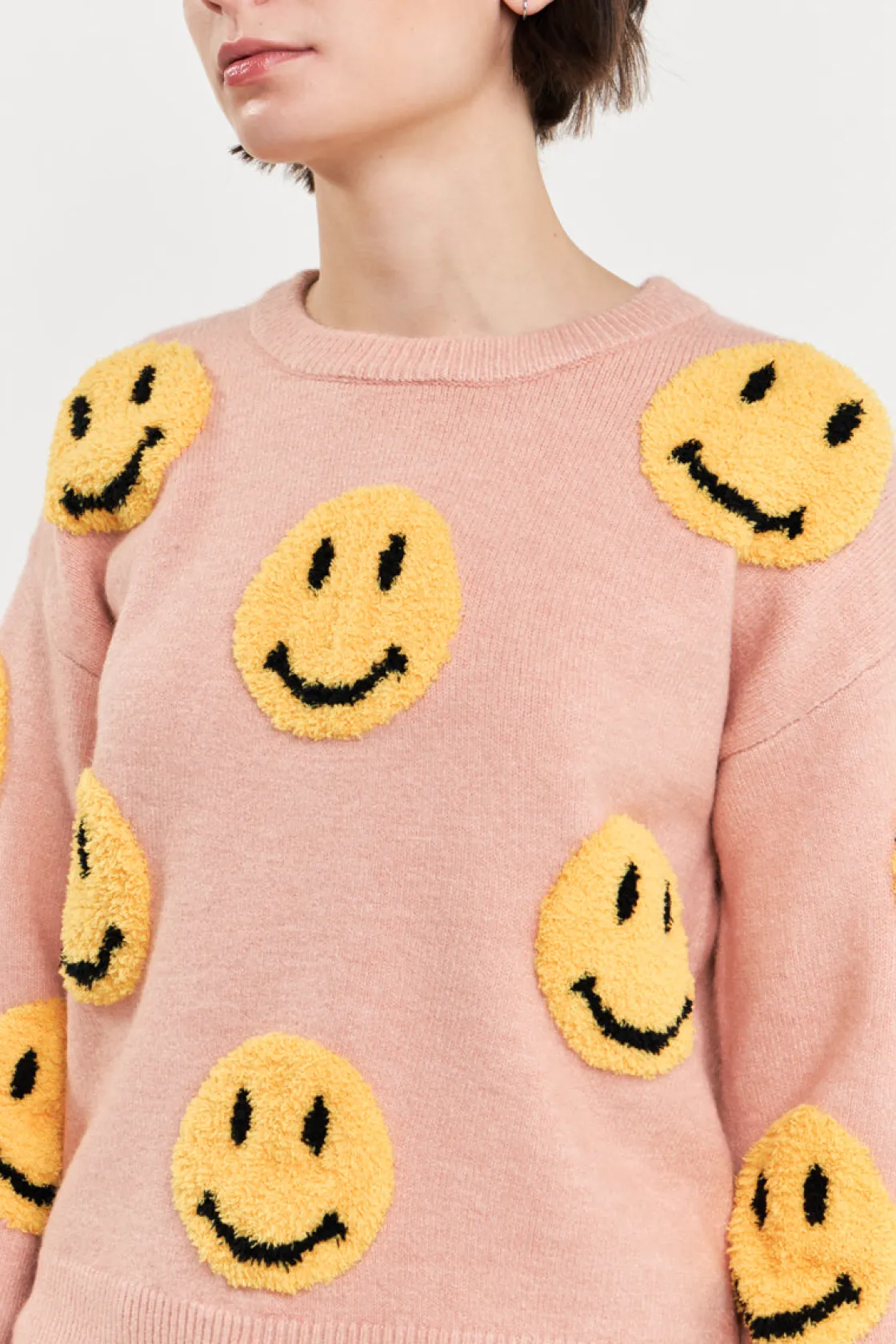 grey_lab__smiley_face_swe_7.webp GREY LAB Sweaters & Knits | Tops*- Smiley Face Sweater