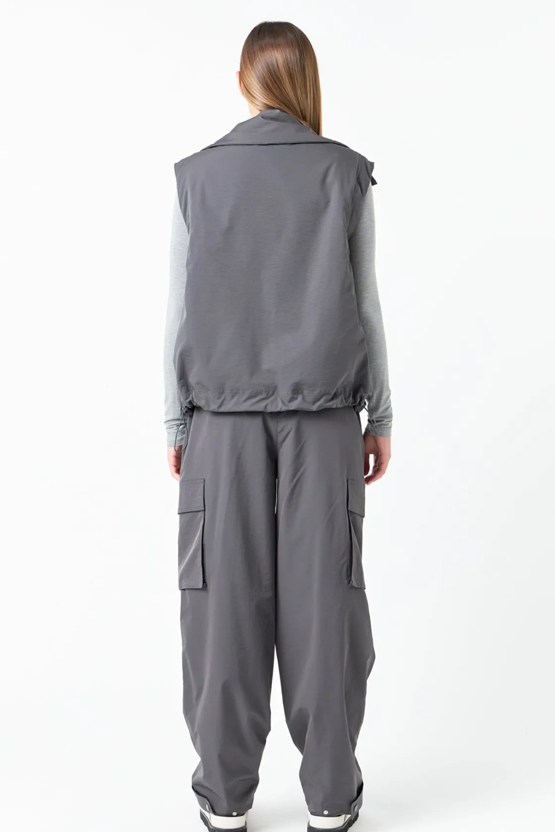grey_lab__snap_button_box_3.webp GREY LAB Matching Sets | Tops*- Snap Button Boxy Vest GREY