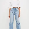 GREY LAB Tops*- Soft Boxy Cropped T-shirt WHITE
