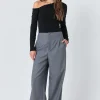 GREY LAB Sweaters & Knits | Tops*- Soft Knit Asymmetrical Top BLACK