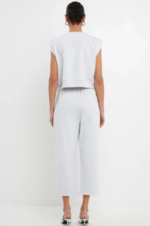 GREY LAB Tops*- Soft Muscle Sweatshirt HEATHERGREY