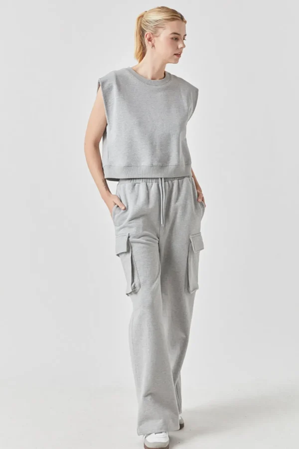 GREY LAB Tops*- Soft Muscle Sweatshirt